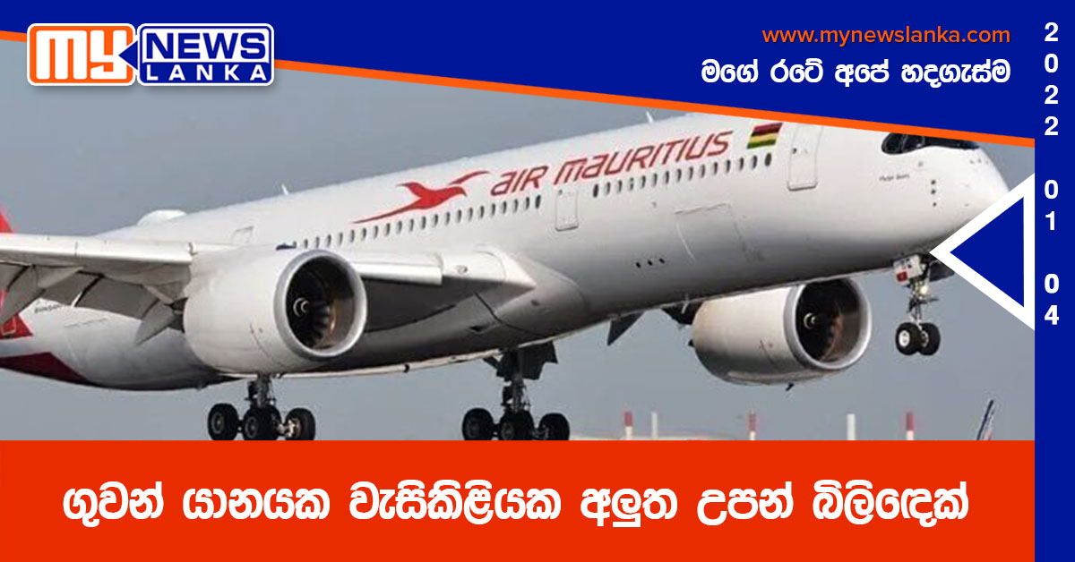 ගුවන් යානයක වැසිකිළියක අලුත උපන් බිලිඳෙක්