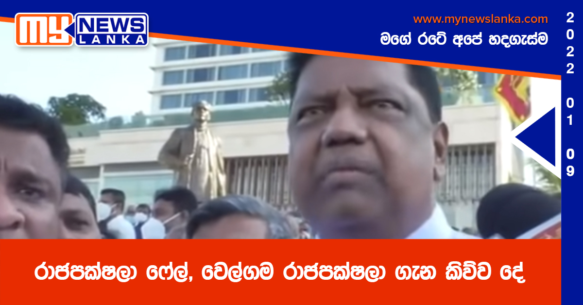 රාජපක්ෂලා ෆේල්, වෙල්ගම රාජපක්ෂලා ගැන කිව්ව දේ (වීඩියෝ)