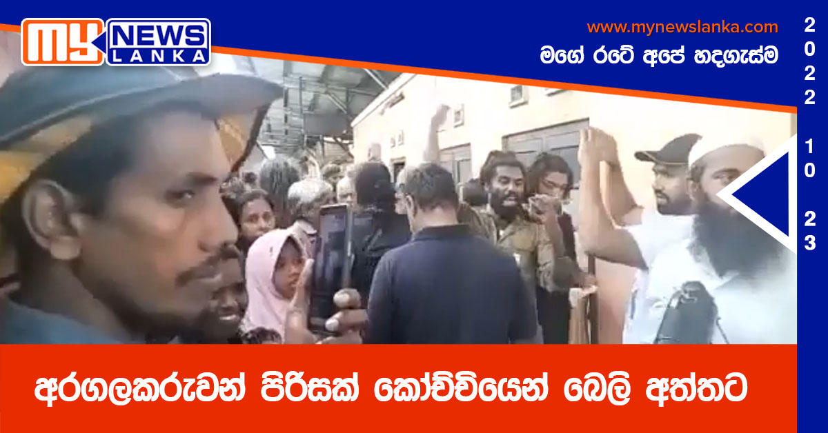 අරගලකරුවන් පිරිසක් කෝච්චියෙන් බෙලි අත්තට (Video) අරගලකරුවන් පිරිසක් කෝච්චියෙන් බෙලි අත්තට (Video)