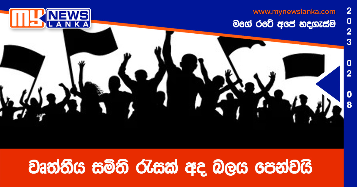 වෘත්තීය සමිති රැසක් අද බලය පෙන්වයි වෘත්තීය සමිති රැසක් අද බලය පෙන්වයි
