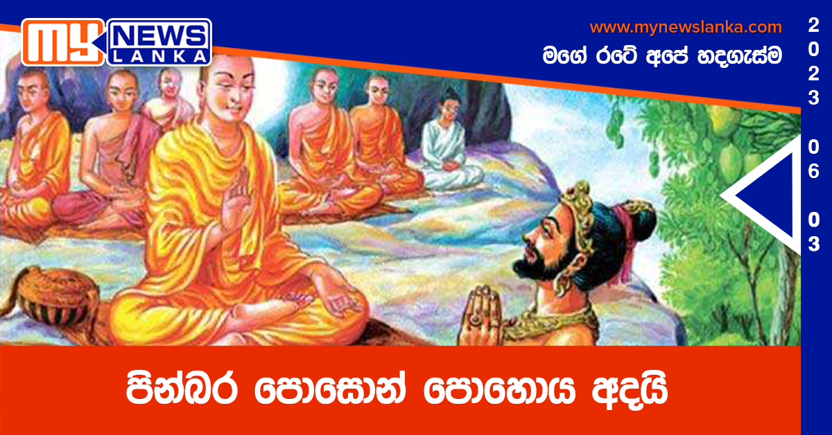 පින්බර පොසොන් පොහොය අදයි පින්බර පොසොන් පොහොය අදයි