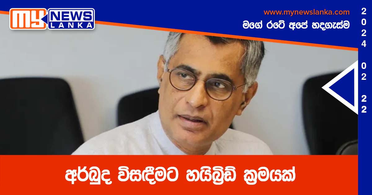 අර්බුද විසඳීමට හයිබ්රිඩ් ක්රමයක් – පාඨලී අර්බුද විසඳීමට හයිබ්රිඩ් ක්රමයක් – පාඨලී