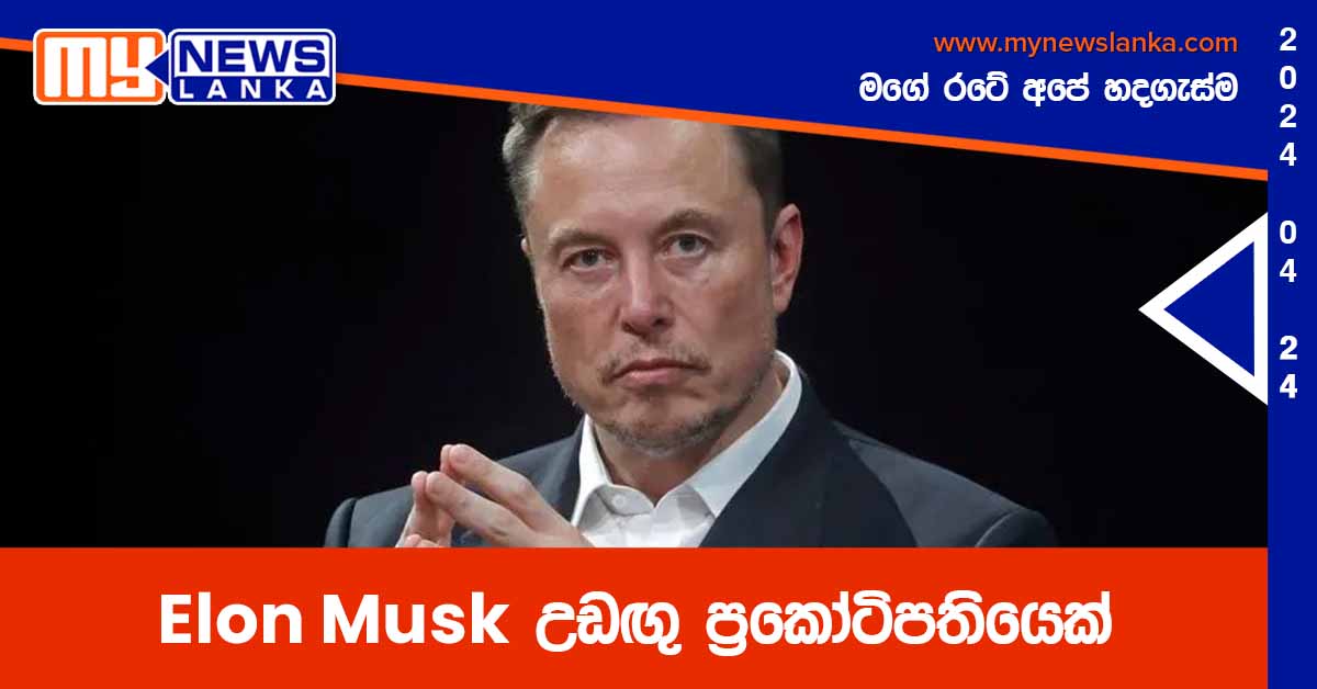 Elon Musk උඩඟු‍ ප්‍රකෝටිපතියෙක්