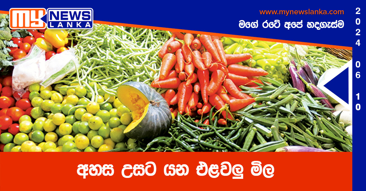 අහස උසට යන එළවලු මිල අහස උසට යන එළවලු මිල