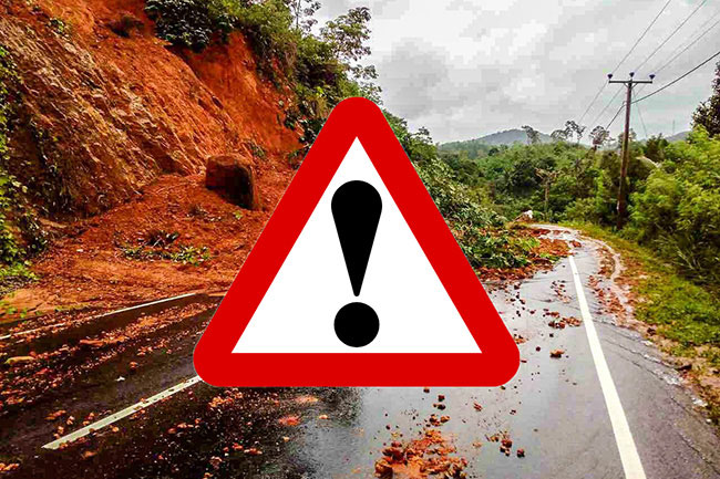 දිස්ත්රික්ක 5කට නායයෑම් අනතුරු ඇඟවීම් දිස්ත්රික්ක 5කට නායයෑම් අනතුරු ඇඟවීම්