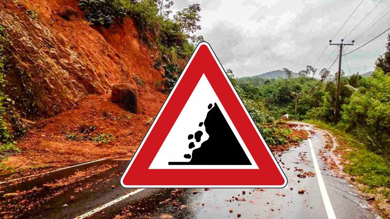දිස්ත්රික්ක කිහිපයක් සඳහා නායයාම් පූර් ව අනතුරු ඇඟවීම් දිස්ත්රික්ක කිහිපයක් සඳහා නායයාම් පූර් ව අනතුරු ඇඟවීම්