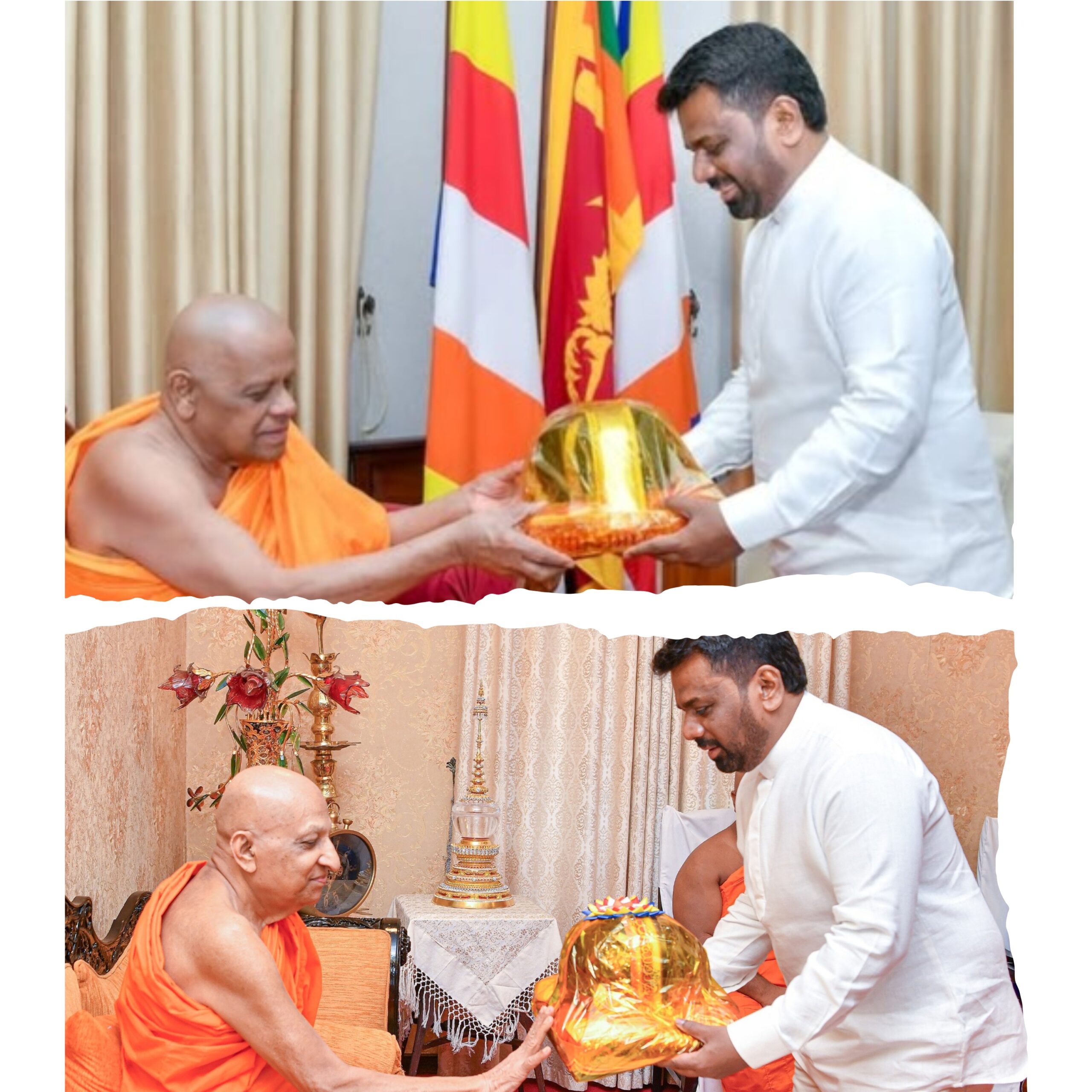 ජනපති මල්වතු, අස්ගිරි මහා නා හිමිවරුන් බැහැදකී